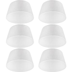 6 Pack Recessed Light Insulation Cover, Fire-Resistant Ceramic Fiber,Large 15" Base x 12" Top x 8" H Fits 6” & 5” Can Lights, Airtight Attic Cover for Blown In & Batt Insulation