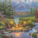 Ravensburger Riverside Livingroom Puzzle - Part of Great Outdoors Series | Unique 300 Piece Challenge for Adults | Softclick Technology Eco-Friendly Materials