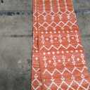 JONATHAN Y SMB108P-9 Ourika Moroccan Geometric Textured Weave Indoor Outdoor Area Rug, Bohemian Rustic Scandinavian Easy Cleaning, Bedroom, Kitchen, Backyard, Patio, Non Shedding, 9 X 12, Orange/ Cream
