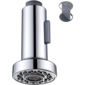 Angle Simple Faucet Head Replacement, Male Thread Type G 1/2 or 13/16 Inch, Tested to NSF/ANSI/CAN 61 & 372, Kitchen Sink Sprayer, Stream and Spray Mode, Chrome