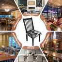 Stretch Dining Chair Seat Covers Set of 6,Dining Chair Slipcovers, Floral Printed Chair Covers,Soft Fabric Washable Upholstered Chair Seat Protector, No Rear Covers for Home Kitchen Dining Room (Black Base White Rose)