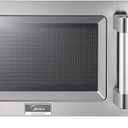 Midea Equipment 1025F1A Countertop Commercial Microwave Oven with Touch Control, 1000W, Stainless Steel, .9 CuFt