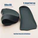Heel Cups for Men's and Women's Heel Pads for ShoesShock Absorbing Lightweight for Heel Pain, Heel Spurs (Gray, Men 5-9 Women 7-10.5)