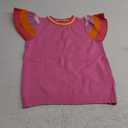 SHEWIN Womens Summer Cap Sleeve Tops Casual Crewneck Loose Fit Knit Lightweight Sweater Pullover Top S