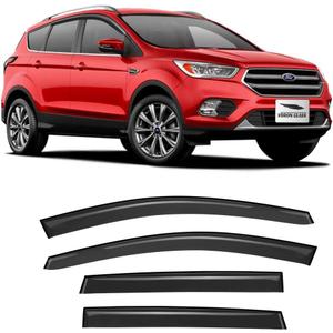 Voron Glass Tape-on Rain Guards for Ford Escape 2013-2019, Window Deflectors, Vent Window Visors, 4 Pieces -120023