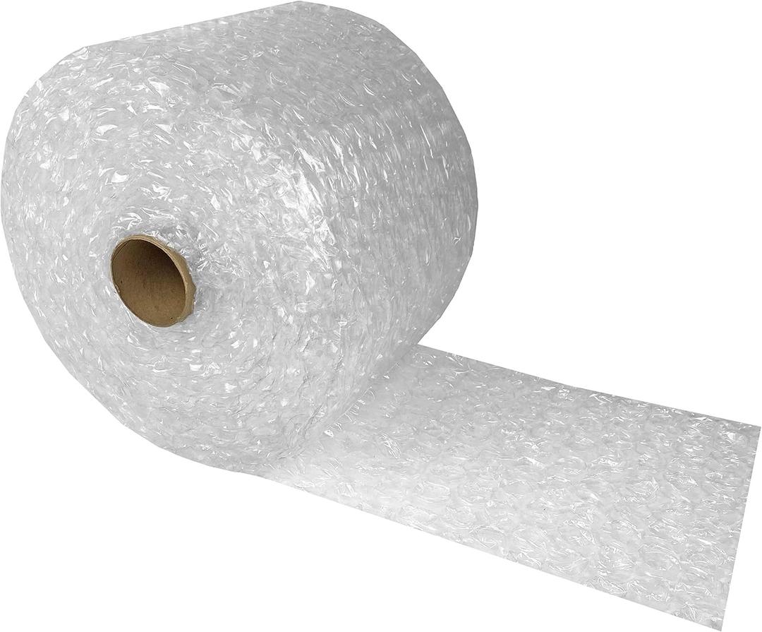 Bubble Cushioning Protective Packaging Large 1/2" (12" Wide x 65' Length), Bubble Wrap Roll For Packing, Storing, Moving & Shipping, Perforated Every 12 inches