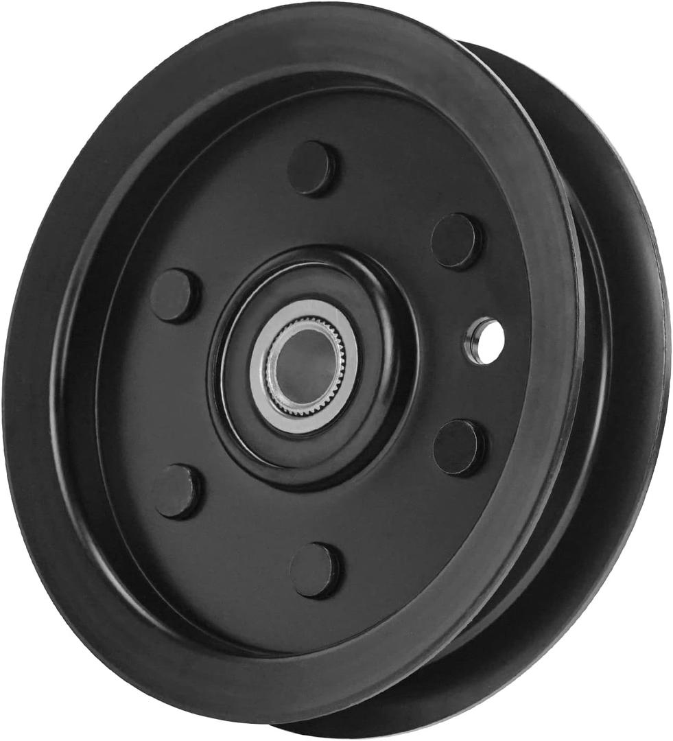 Flat Idler Pulley for 604219, Hustler Raptor 42" 52" Deck, Raptor SD 48" Big Dog