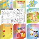 Hungdao 48 Pcs Mini Activity Books for Boys and Girls, Fun and Games, Challenging Activities Include Mazes, Word Scramble and More Bulk Gifts for Students Party Classroom