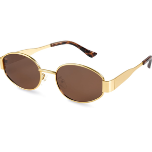 livho 2025 Trendy Oval Sunglasses - Stylish Polarized Shades for Everyday - Retro Metal Frames