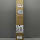 Double Bay Window Curtain Rods 36 to 72 Inches(Center Rod), Silver