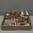 Alupssuc 82pcs Christmas Balls Ornaments Set, Delightful Classic Gift Set, Shatterproof Plastic Decor for Xmas Tree Holiday Wedding Party Decorations with Hanging Strings, Gold, Red and Green