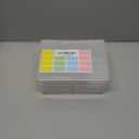 Medium Plastic Organizer Boxes, 12 Clear Containers with Hinged Lids, for Beads, Jewelry, Crafts, Electronics, Hardware, School Supplies (32 Labels)