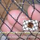 Bird Netting 20x20 Ft, 1/2In Mesh Garden Bird Netting, Fruit Tree Netting