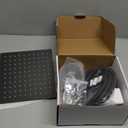 NearMoon Filtered Rain Shower Head, High Pressure 8Square, and 5 settings Handheld Shower Filter Combo with Self-adhesive Holder/1.5M Hose -1 Replaceable Filter Cartridge (Matte Black)