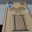 Regalo Safety 36" Extra Tall Baby Gate for Doorways & Bottom of Stairs, Pressure Mounted Walk Through Gate for Babies, Toddlers & Pets, Tested & Safe for 30 Years, American Designed, American Owned (White)