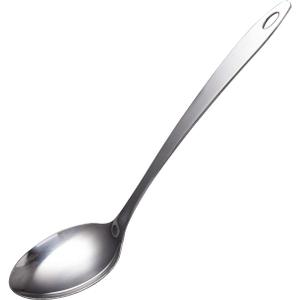 IMEEA Large Cooking Spoon Stainless Steel Basting Spoon for Cooking Serving Spoon, 12.8-Inch
