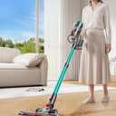 Cordless Vacuum Cleaner, 80Mins 650W/55KPA Self-Standing Vacuum Cleaners for Home, Stick Vacuum with Anti-Tangle Brush, LED Screen, Rechargeable Vacuum for Floor/Carpet/Pet Hair