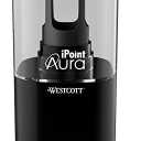 Westcott iPoint® Aura Battery Pencil Sharpener, Assorted Colors (17319) Pack of 1, Black