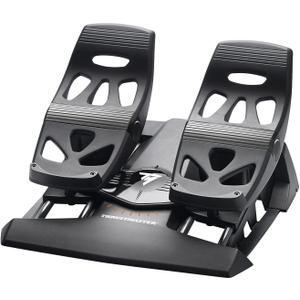 Thrustmaster TFRP Flight Rudder Pedals Realistic Flight Simulator Controls with Sliding Rail System for Smooth Precision - Compatible with PS5, Xbox Series X|S & PC