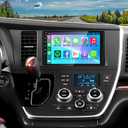 4+64GB Car Radio for Toyota Sienna 2015-2017 with Wireless Carplay & Android Auto, Android 13 IPS HD Car Stereo with Voice Control Bluetooth 5.2 FM RDS DSP EQ SWC GPS WiFi Backup Camera