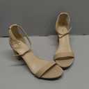 Ankis Heels for Women Open Toe Ankle Strap Chunky Heel Sandals 2.75 Inch (Beige), Size 8.5
