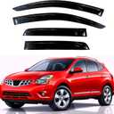 KPY Rain Guards Fit for 2009-2013 Nissan Rogue, Out-Channel Window Visors Vent Wind Deflectors 4PC, Car Accessories for 2014-2015 Rogue Select