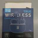 Wireless Earbuds, Bluetooth Ear Buds Headphones with LED Charging Case, Deep Bass Stereo Sound, 40 Hours Playtime, IP7, Lightweight in-Ear Earphones for iPhone Android Sports Workout