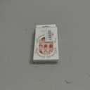 3 x MISUD Press on Nails - Short Square Glue on Nails with Red French Tip, Acrylic Flower Crocodile Design 24 pcs, (Mix Nail)