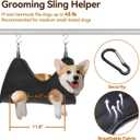 Niffgaff Dog Grooming Table with Arm, Hammock & Nooses, 30" H Foldable Heavy Duty Pet Grooming Station, 35.5" L23.6" W Non-Slip Waterproof Tabletop, 33.5" Height Adjustable Stainless H-Frame Arm