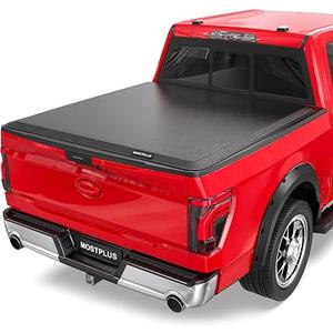 MOSTPLUS 5.5FT Roll-Up Soft Vinyl Truck Bed Tonneau Cover Compatible for Ford F150 F-150 2009-2025 2026 Short Bed On Top (67Inch)
