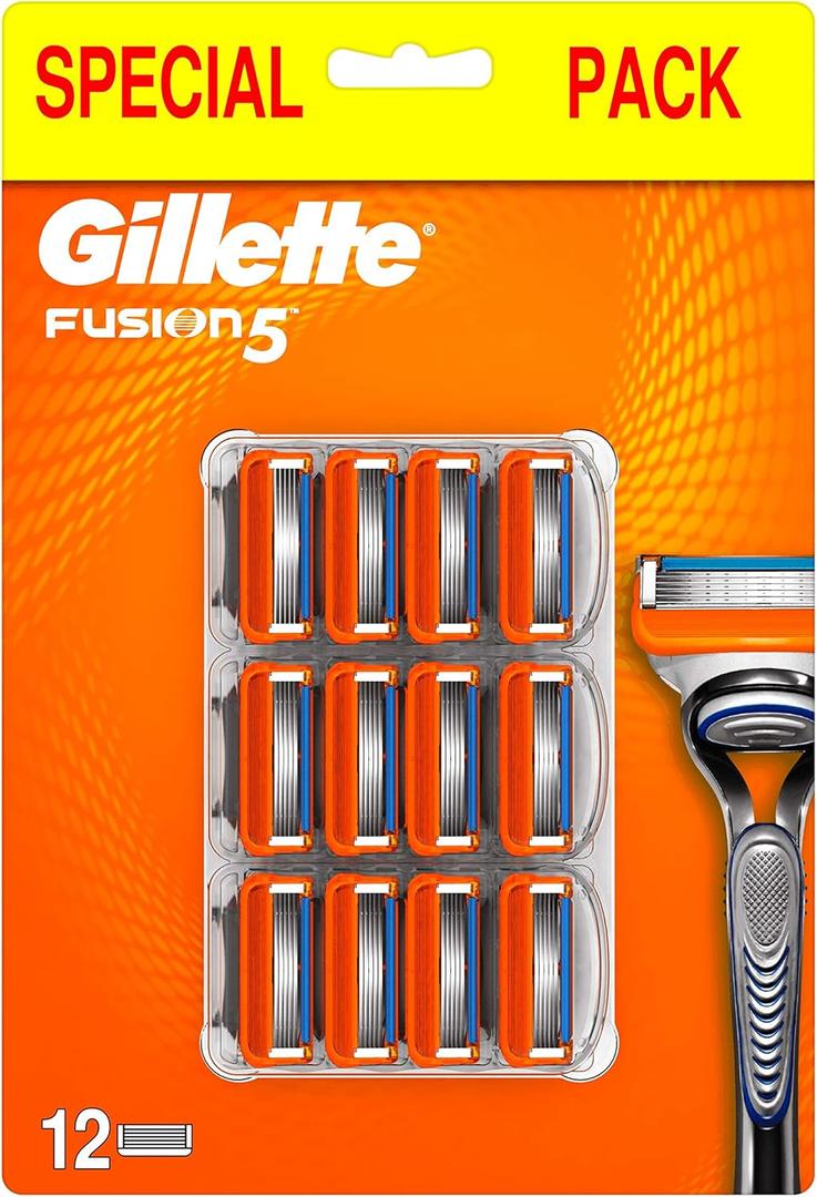 Gilette Fusion5 Razor 12 Blades for Men