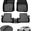 T TGBROS Floor Mats for Ford Focus 2012-2018 All Weather Protection TPE 2 Rows Floor Liners Custom Fit for Focus Accessories Car Mats Non-Slip Black