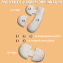 Pregnancy Pillow for Pregnant Women, Soft Maternity Pillow with Detachable & Adjustable, Pillow with Pillow Cover - Support for Back, HIPS, Legs