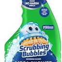 Scrubbing Bubbles Mega Bathroom and Shower Cleaner Spray, Foaming Action Removes Limescale and Soap Scum, Rainshower Scent, 32oz