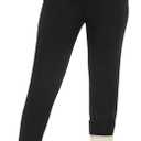 GAYHAY Fleece Lined Sweatpants Women- Winter Warm Sherpa Lined Athletic Joggers Pants with Pockets size XL