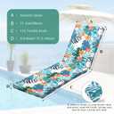 Pool Lounger Cover, Beach Chair Cover - 2 Pack - Easy-Clean Lounger Covers for Outdoor Pool and Beach Chairs(Flowers)