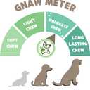 Nature Gnaws Beef Gullet Chews for Large Dogs 9-10" (50 Count) - Natural Beef Jerky Stick Dog Chew Treats - Rawhide Free