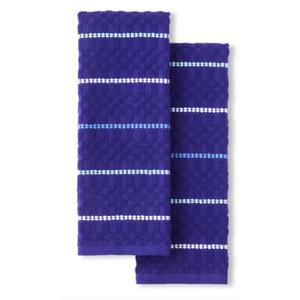 FIESTA Valencia Kitchen Towel 2-Pack Set, Twilight Blue, 16"x28"