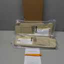 Left Driver & Right Passenger Side Sun Visor Compatible with Toyota Highlander 2014-2019 Replacement for 74320-0E074-A0 74310-0E074-A0 (Flaxen)