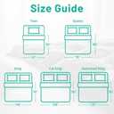 Three Geese Twin Size Pinch Pleat Duck Feather Down Fiber Comforter - All-Season Down Duvet Insert Fluffy Baffle Box Design with 8 Corner Loops for Warmth and Softness.