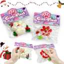 2Pcs Taba Squishy Toys,Valentines Cat Paw Cute Kawaii Squeeze Toys ,Sticky Squishy Fidget Toys Silicone Squeeze Toy for Stress Relief,Cute Soft Toys,Best Valentines Gift for Anniversary (2cream+red)