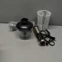 Ganiza Immersion Blender 5 in 1 Hand Blender Max 1000W Heavy Duty Motor, 16 Speed Mode Handheld Blender Stainless Steel Blade With 800ml Mixing Beaker, 600ml Chopper, Whisk and Milk Frother