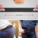 BULLIANT Belt for Men 2Pack,Mens Gift Stretch Braided Web Belt Elastic for Casual Golf Jeans,1 3/8"