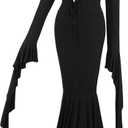 Adult Halloween Costumes 2025 Women,Couples Family Disfraz de para Mujeres for 3 4 (Black)