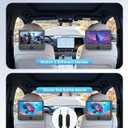 WONNIE 10" Car DVD Players, Portable DVD Player Dual Screen Play Two Different or The Same Movie with Headrest Mounts, 5 Hours Rechargeable Battery, 2 AC Adapters, All Regions, Support USB/SD/Sync TV