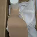 Womens Chunky Heeled Sandals Pearl Strappy Open Square Toe Slip-on Block Heels Backless Mules Shoes (10, White)