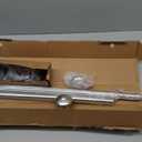 Ivilon Drapery Window Curtain Rod - Knob Design, 1 Inch Rod, 48 to 86 Inch, Satin Nickel