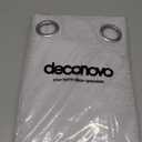 Deconovo 100% Blackout Curtains, Living Room Curtains Jacquard, Blackout Curtains for Bedroom, 2 Panels,Pink-Jacquard,52x96 Inch