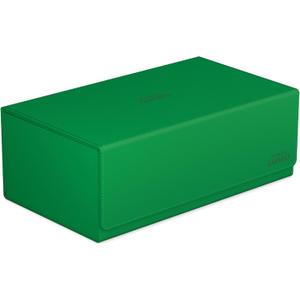 Ultimate Guard Arkhive 800+, Deck Case for 800 Double-Sleeved TCG Cards, Green, Compatible with Boulders, Magnetic Closure & Microfiber Inner Lining