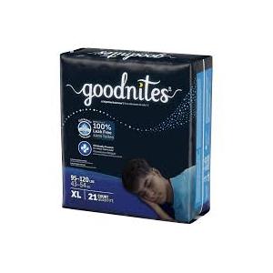 Goodnites Boys' Nighttime Underwear, Size XXL (120-165 lbs), 24 Ct (2 Packs of 12), Packaging May Vary
